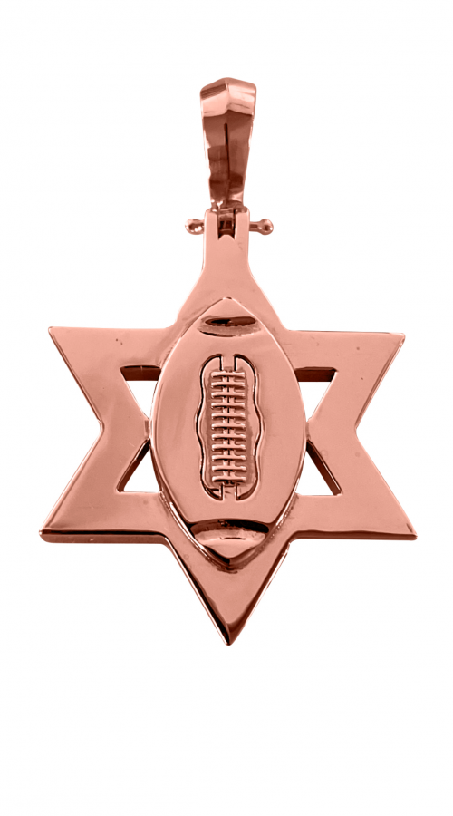 Rose Football Jewelry Pendant