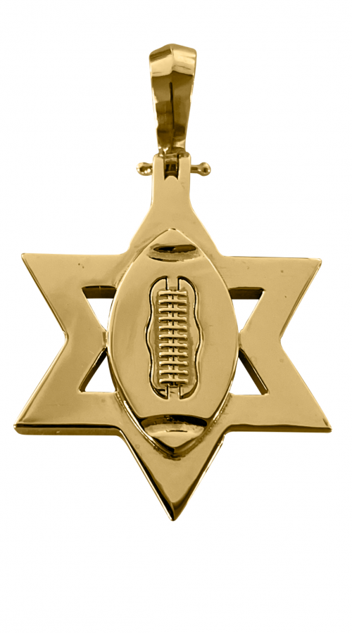 Yellow Football Jewelry Pendant