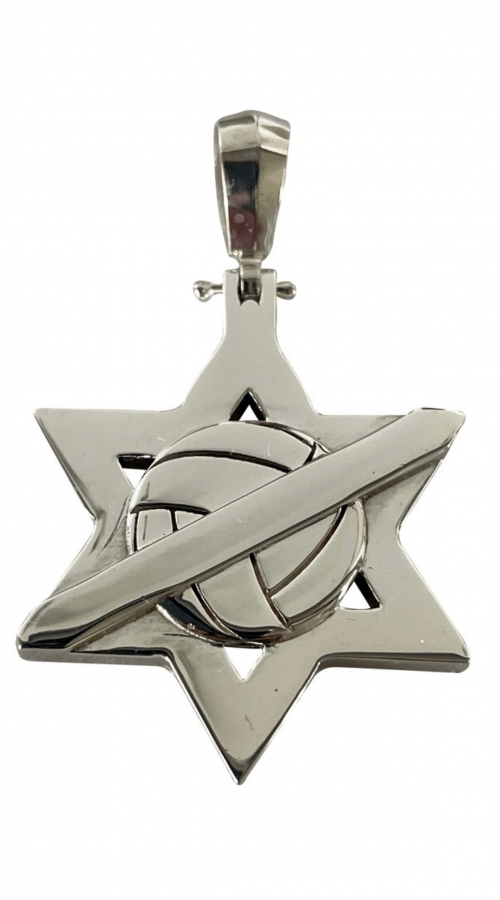 Rose Volleyball Jewelry Pendant