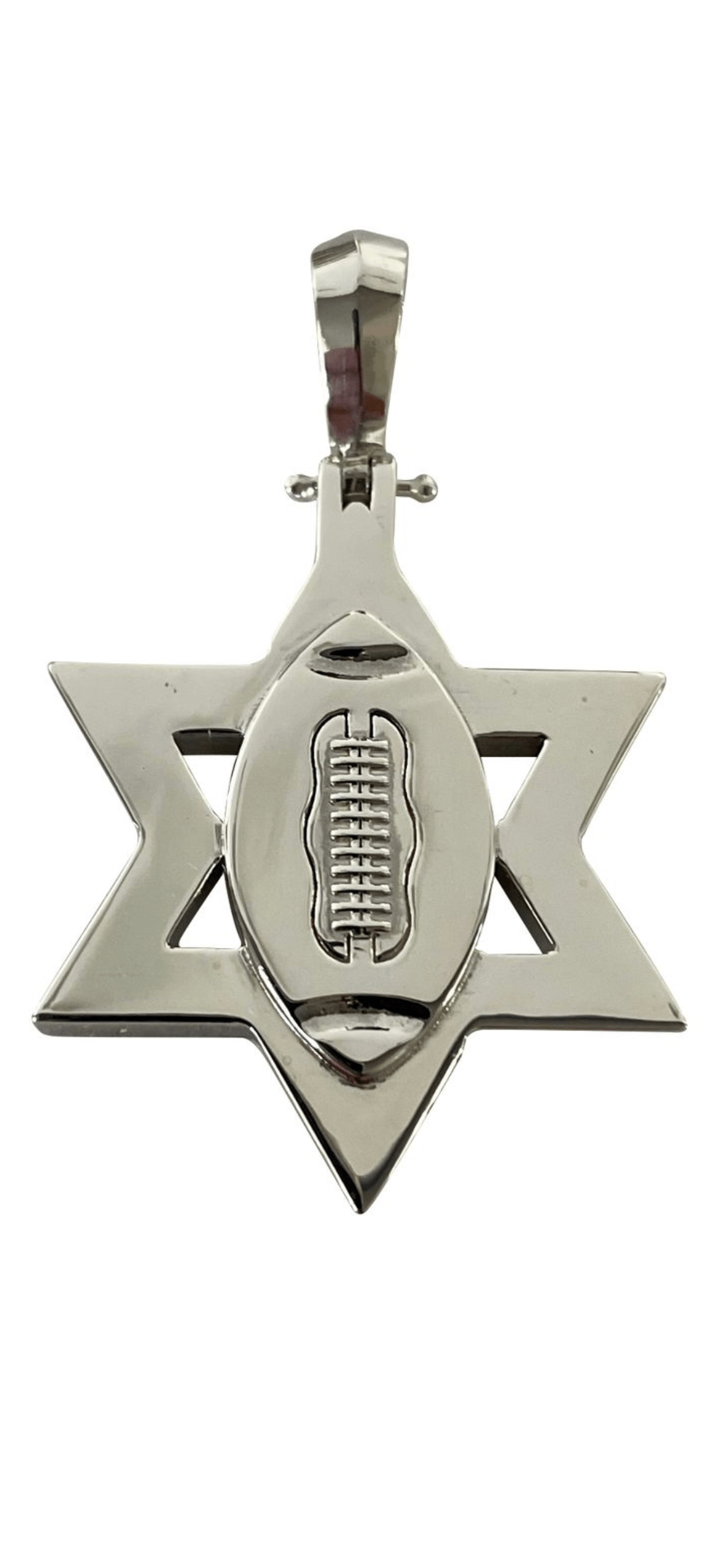White Football Jewelry Pendant